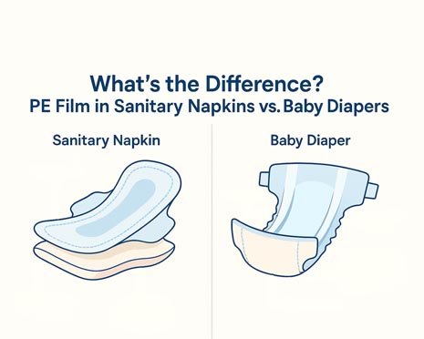 Sanvera’s innovation in PE film for sanitary napkins and baby diapers comparison