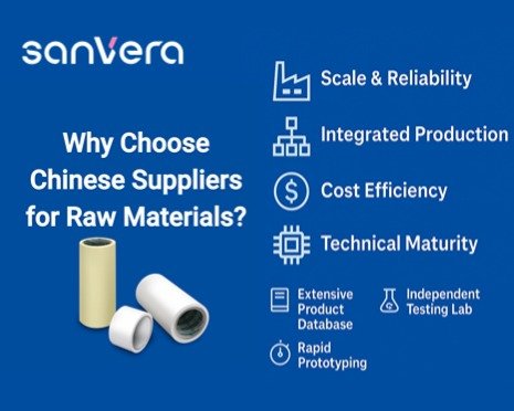 Advantages of sourcing raw materials from Chinese suppliers: Scale, Reliability, Integrated Production, Cost Efficiency, Technical Maturity, Product Database, Testing Lab, Prototyping.