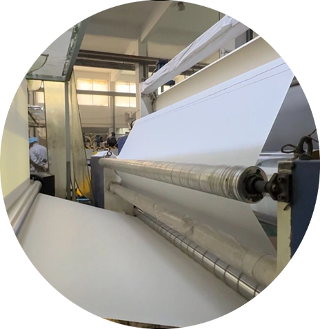 PE film manufacturing workshop at Sanvera Hygiene, a trusted PE film supplier for hygiene products